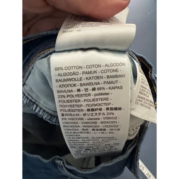 Levis Womens 512 Shaping Slim Fit Jeans Size 12 W 31 Medium Wash - Picture 9 of 12